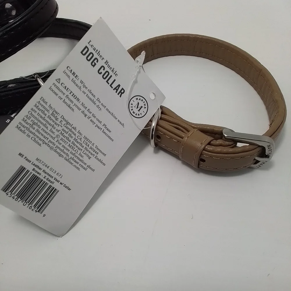 NWT Martha Stewart Buckle Dog Collar Sz XS